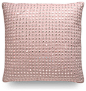 Dransfield & Ross Embroidered Mirrors Pillow In Mauve contemporary-decorative-pillows