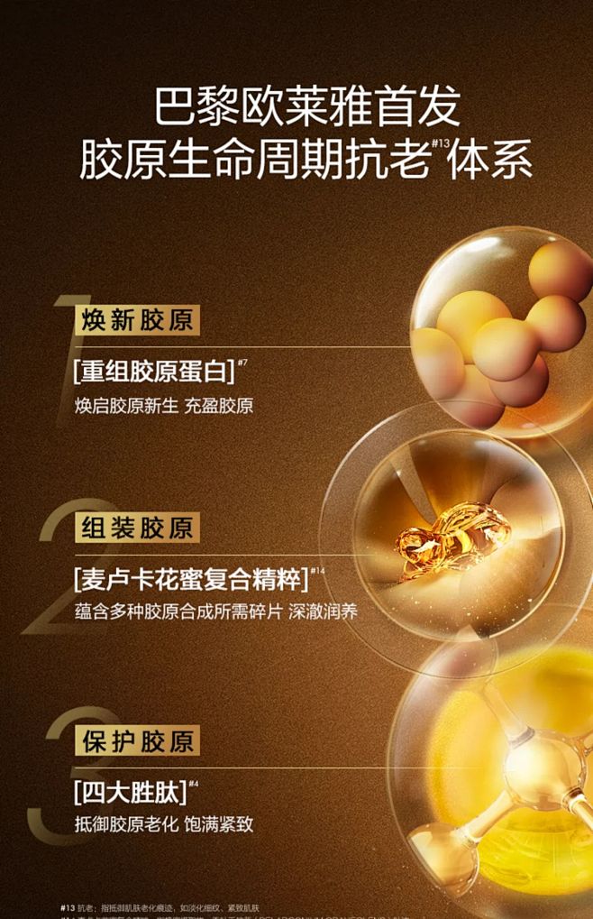 【全新升级】欧莱雅花蜜胶原水精华蜜保湿补...