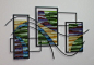 fused glass and steel | Custom Made Fused Glass And Metal Wall Art by Bonnie M. Hinz ...