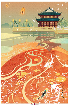 简胡子采集到国潮古风插画