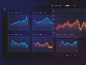 QERA - Cryptocurrency Dashboard usd etherium bitcoin glowy charts graphs dashboard cryptocurrency currency crypto