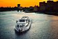 Boat, City, Evening, Man Made, Moscow, River, Russia, Ship, Sunset wallpaper preview