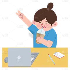 扁平-职场打工人人物插画-SVG10