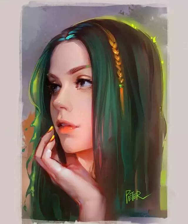 坚持画美女头像的理工男