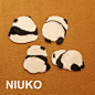 NIUKO 刺绣儿童补丁贴服装DIY卡通布贴标布标 可爱萌熊猫背胶布贴-淘宝网