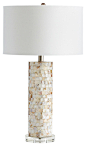 Cyan Design West Palm Table Lamp in Mother Of Pearl Finish  table lamps