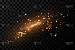 Glow light effect. Vector illustration. Christmas 