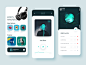 Music App Design mobile design mobile app mobile flat ios album music player app design music app music ux concept app ui design