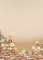 日式花纹-鲜花底纹设计图片