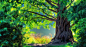 ID-926062-美丽的童话绿大树高清大图