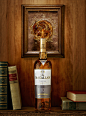 MACALLAN's Fine Oak Scotch : This piece was created by Kevin Smith Photography in Chicago and Paradigm Color Studio in Chicago. The completed image is a composite of multiple parts for the bottle, pours, splashes, and the surrounding items.