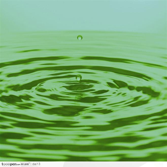 高速摄影-动感的绿色水纹图片素材下载，现...