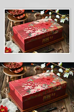 AI数字艺术中秋节送礼月饼礼盒图片