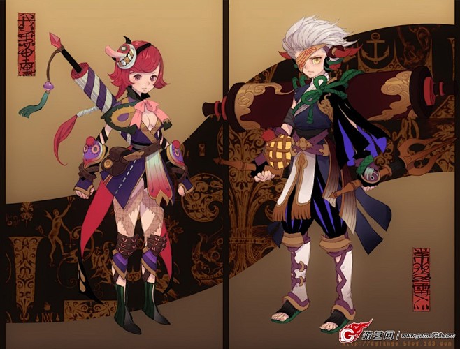 插画师、概念设计师 刘远作品集 - 【游...