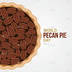 世界山核桃派日矢量图