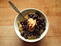 oatmeal with blueberries and white chocolate wonderful peanut butter