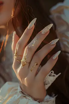 创意手部美甲图片摄影图