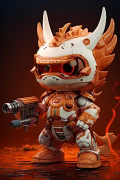 神话动物创意立体十二生肖龙动物模型图片