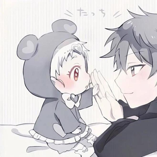 #情侣头像##情头##动漫头像##可爱头...