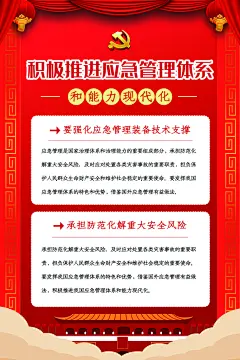 创意简约消防宣传海报