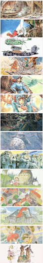 宫崎骏手稿，每一张都是一个故事（图源： ... 来自原画人官方微博 - 微博