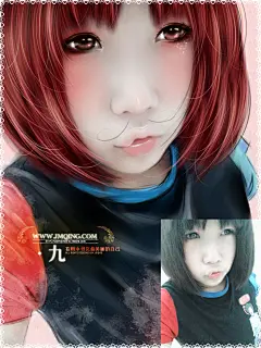 九。球球照片转手绘真人漫画肖像人物设计画像个性礼品生日情人节-淘宝网