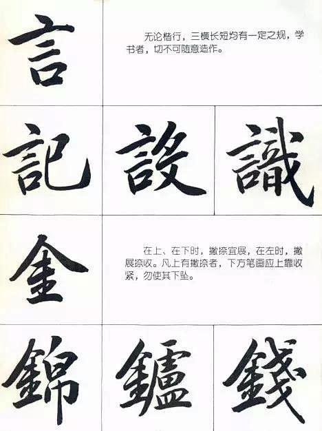 一份看到手心痒的《行书笔法图》
