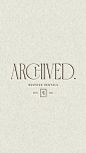 Editorial and Modern Branding for Archived