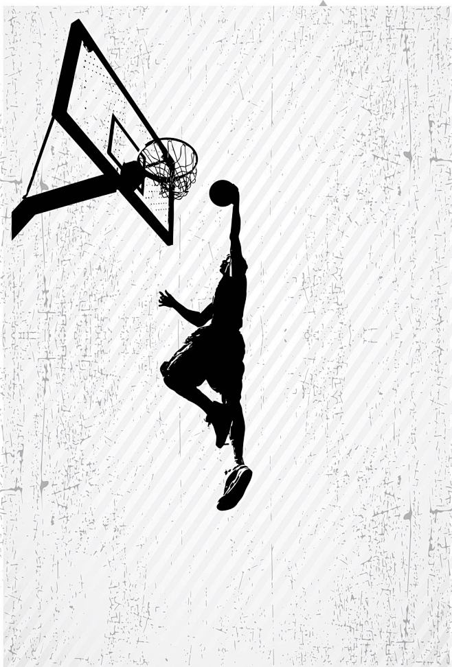 打篮球剪影