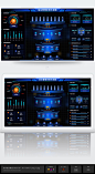 蓝色可视化大屏ui设计-志设网-zs9.com