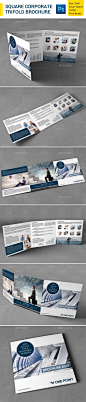 Square Corporate Trifold Brochure - Corporate Brochures