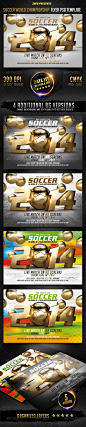 Soccer World Championship 2014 Flyer Template - Sports Events