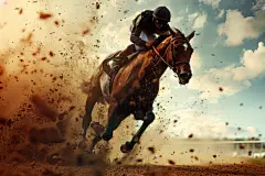 驯马师人物运动形象