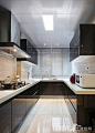 巨资打造U型现代风格整体厨房 大厨房装修效果图2013图片