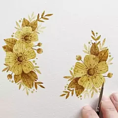 水彩---花环 - 高清图片，堆糖，美图壁纸兴趣社区