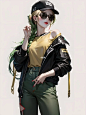 工装服‖女孩头像