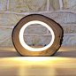 Kleine LED-Log Leuchttisch Lampe Schreibtisch von Uniquelightingco: 