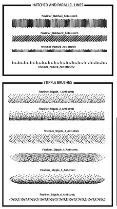 ai笔刷素材插画画笔铅笔素描水彩油漆马克笔勾线噪点矢量笔刷371-淘宝网