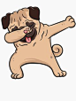 Sweet, Funny & Cute Dabbing Dance Pug Dog Love T-Shirt For Men, Women & Kids Who Love Animals And Dogs. Perfect Gift Idea For Dog Owner Of A Puppy Pug  • Also buy this artwork on apparel, stickers, phone cases und more.