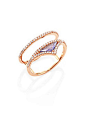 Meira T - Diamond, Tanzanite & 14K Rose Gold Ring