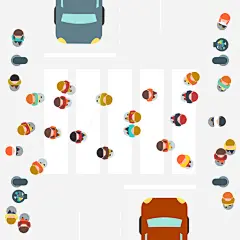 卡通人行横道俯视图矢量ai免抠素材 人行道 设计图片 免费下载 页面网页 平面电商 创意素材 png素材