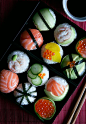 collectorandco:

temari sushi / condospalillos
