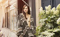 唐嫣户外优雅唯美写真桌面壁纸