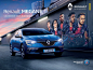 PSG X RENAULT : My illustration of the 5 Soccer stars of the PSG ( Paris Saint-Germain) Neymar, MBappé, Thiago Silva, Cavani, Kimpembé) for the last campaign of the Partnership between Renault and the soccer club of Paris.For the first time the famous fre