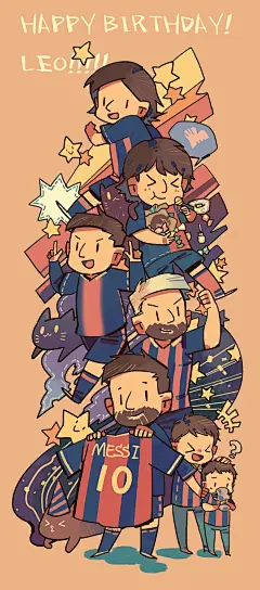 分享图片#贺图##梅西0624生日快乐# @梅西LeoMessi10 呆西生日快乐！！！！！！！涂个小长条庆祝下！！！！！接下来也要继续加油啊！！！！！ ​​​​