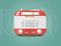 收音机 写实 icon 图标 设计