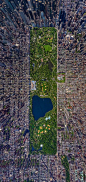 Central Park, New York City Top View Drone Photography