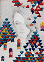 Incredible Embroidered Drawings by Izziyana Suhaimi