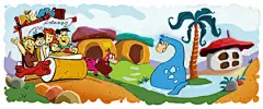 2010年9月，谷歌用这个logo来庆祝卡通片《Flintstones（摩登原始人）》50周年纪念。