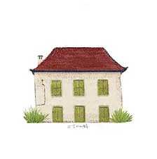 插画 每日一图 ps 电脑手绘 小房子